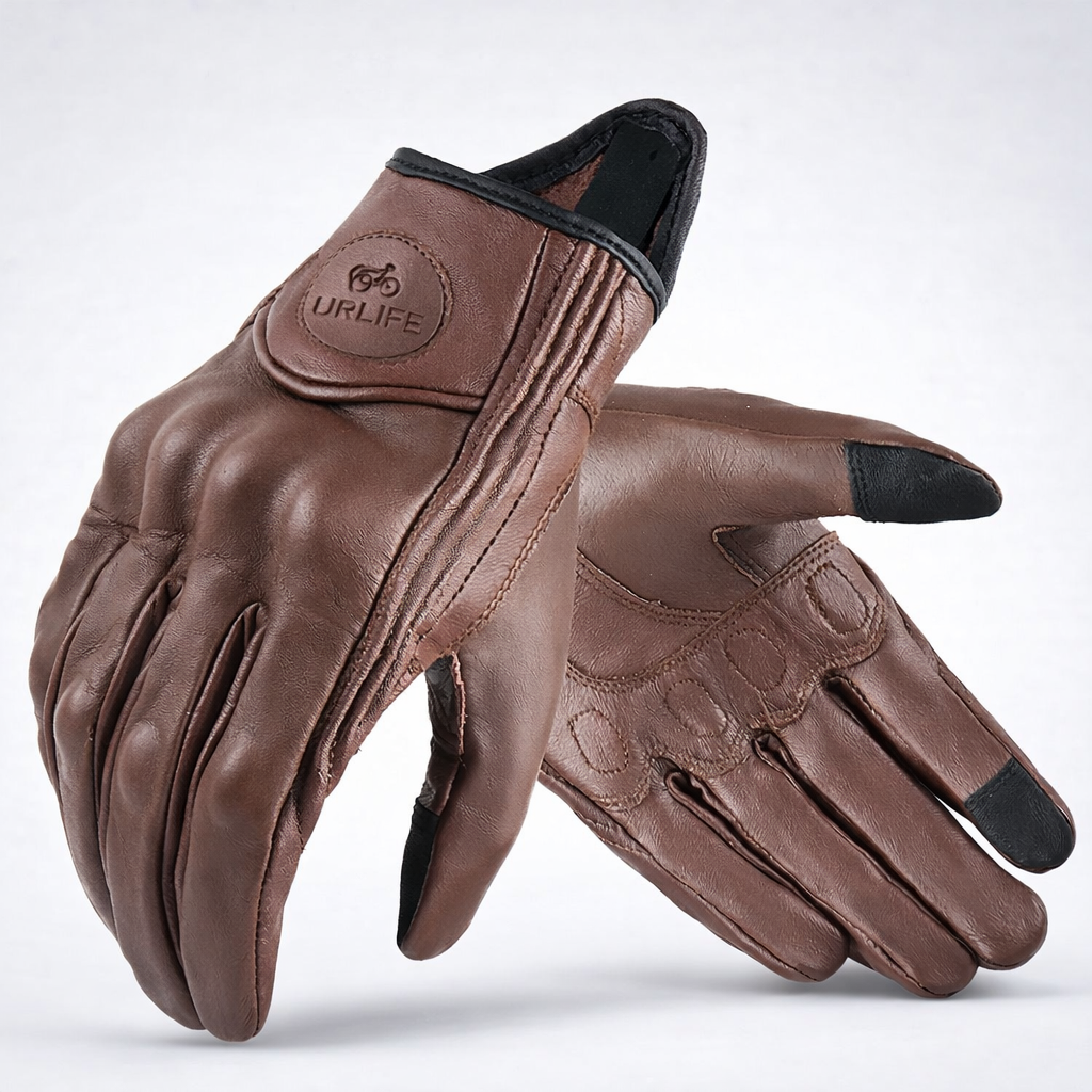 Leather Electric Bike Gloves – Full Finger Riding Gloves UK