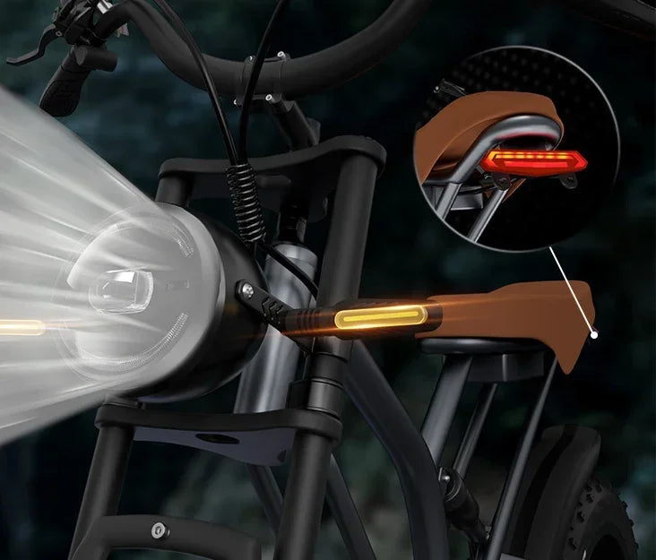 Jansno ebike X50 Adult Electric Bicycle 1000W Men's E-Mountain Bike 48V 14AH Battery 20 Inch Fat Tire Off-Road Electric Bike