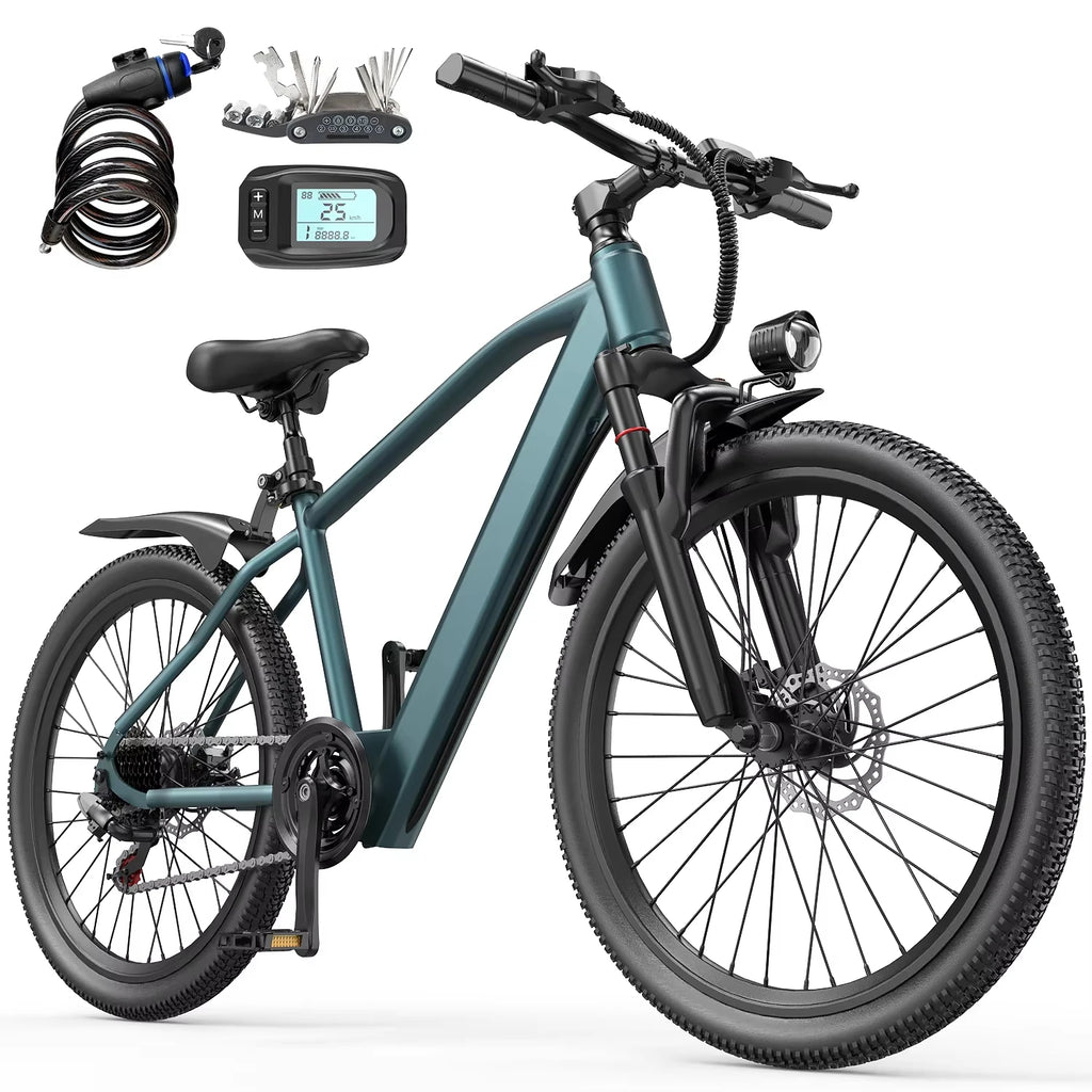 URLIFE GT300 26-Inch Electric Bike – 36V Lithium Battery E-Bike for UK Riders