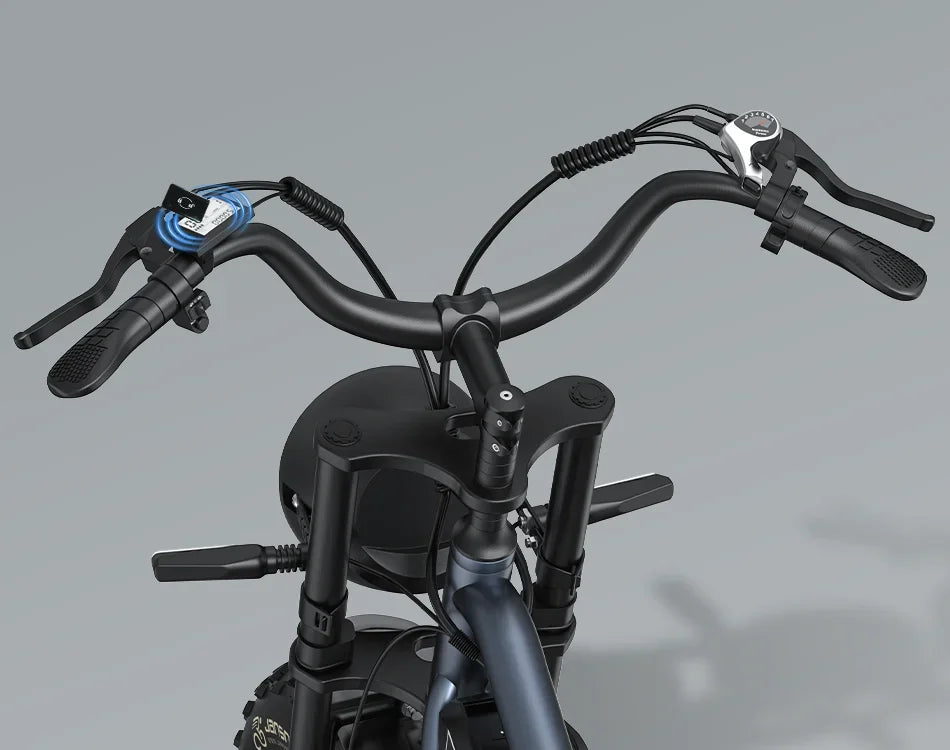 Jansno ebike X50 Adult Electric Bicycle 1000W Men's E-Mountain Bike 48V 14AH Battery 20 Inch Fat Tire Off-Road Electric Bike