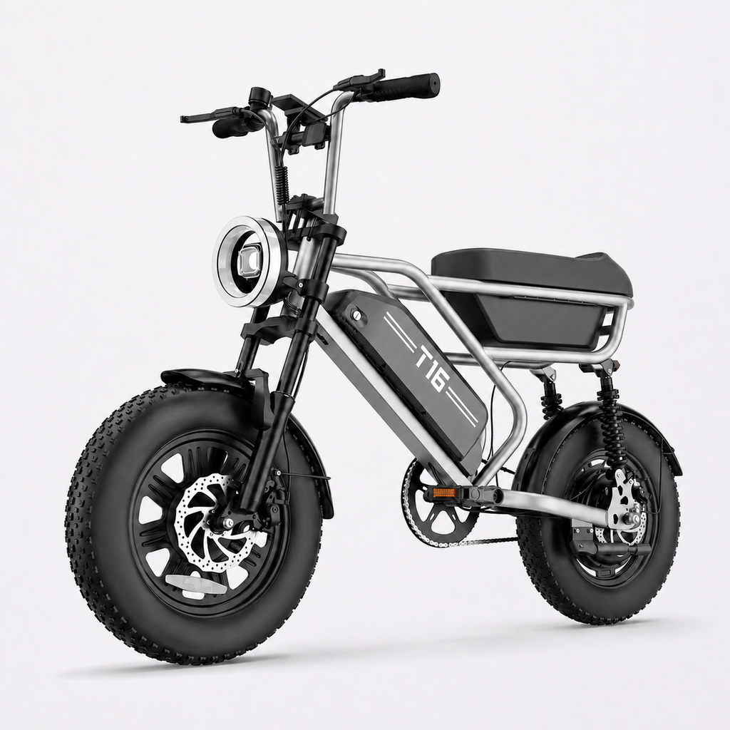 URLIFE T16 fat tyre electric bike on the same near-white studio background as the URLIFE E20 product image